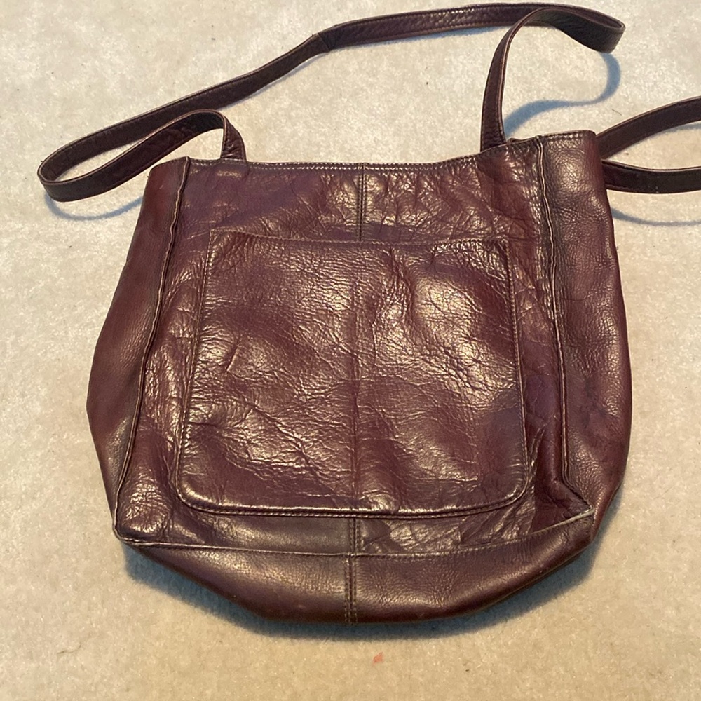 Vintage Angels Leather Shoulder/Tote Bag